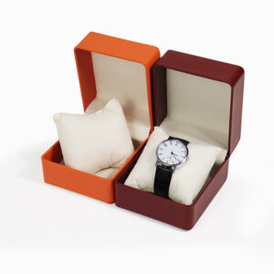 Customizable PU Leather Watch Case