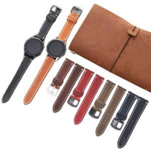 Vintage Oil Wax Leather Watch Band 20mm 22mm (1)